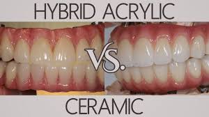 zirconia vs acrylic plastic implant teeth