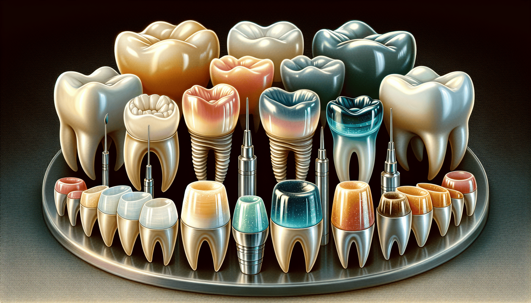 Illustration of biocompatible dental materials