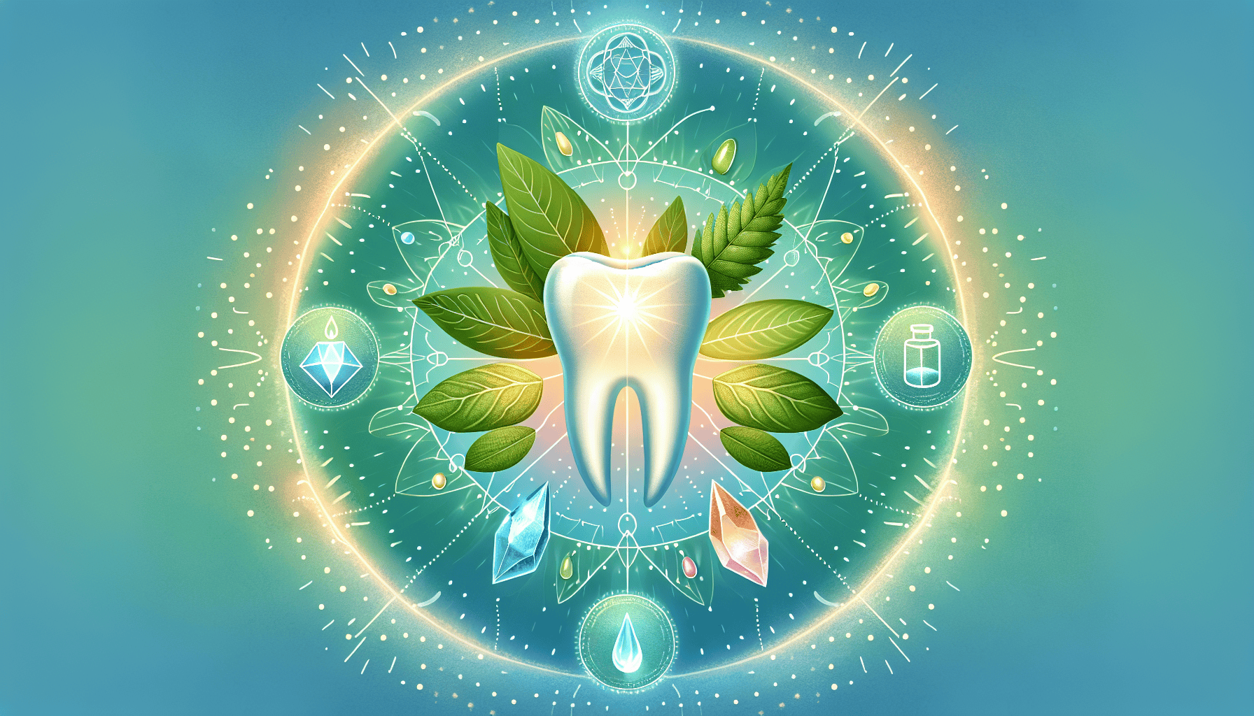 Illustration of holistic approaches in addressing teeth meridian issues