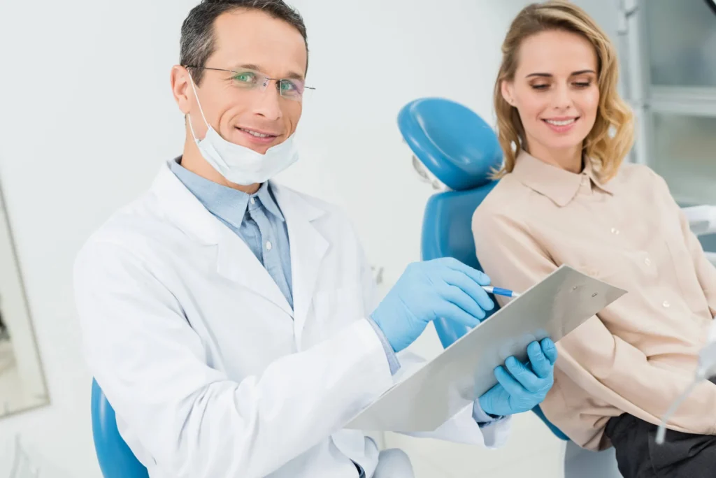 Holistic dentist in Maryland and patient