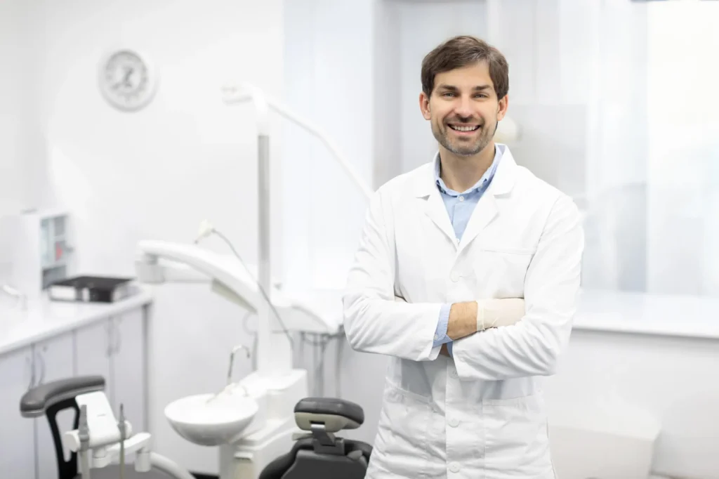 Holistic dentist in Maryland smiling