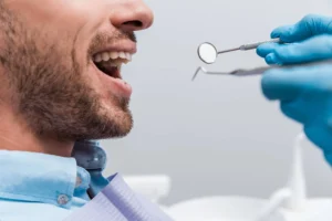 preparing patient for Ozone dental treatment