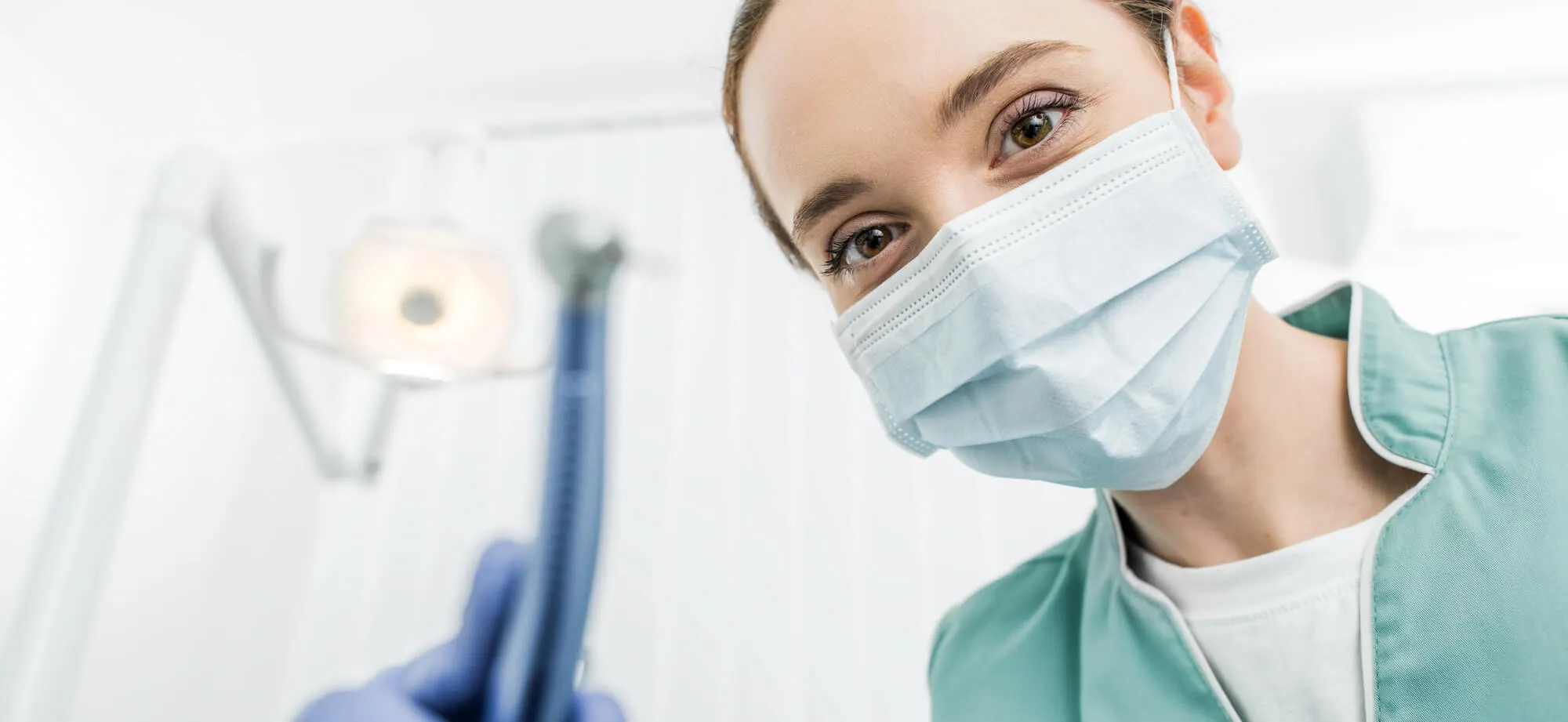 Holistic-dentist-in-Maryland-wearing-a-mask