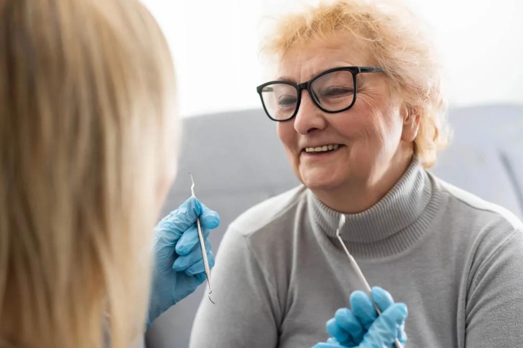 patient getting ready to receive a Tooth implant burtonsville